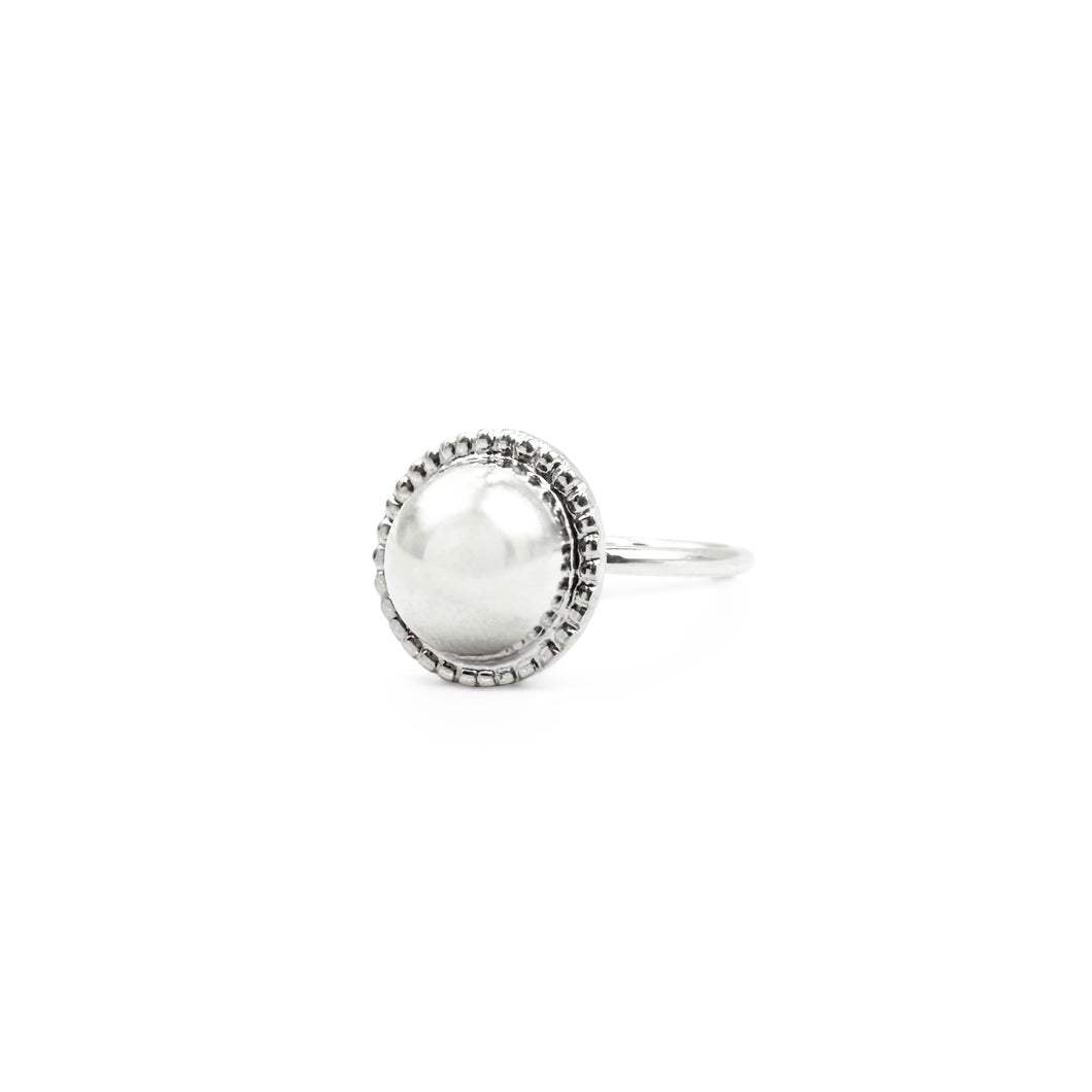 Silver Ball Ring | 925 Sterling Silver | Size 5-10