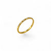 7 Stone Half-Eternity Ring Band, 1.5mm | 18k Gold Fill | Size 5-9
