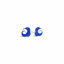 Load image into Gallery viewer, Blue Wave Stud Earrings | 925 Sterling Silver
