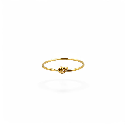 Dainty Love Knot Ring | 18k Gold | Size 6, 7, 8