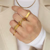 Rectangular Signet Ring | 18k Gold | Size 5-10