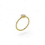 Round Stone Cluster Ring | 18k Gold Fill | Size 5-7