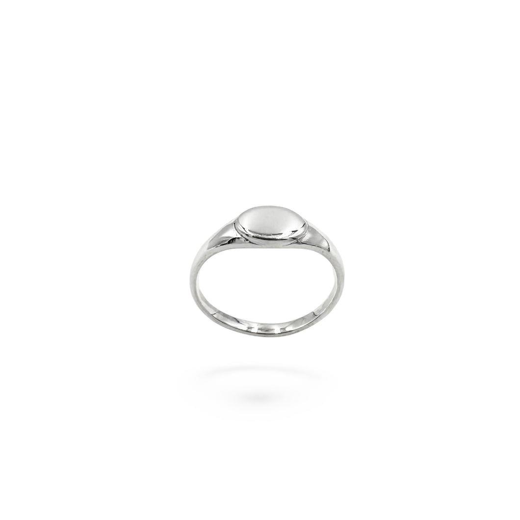 Plain Signet Ring | 925 Sterling Silver | Size 6-10