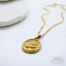 Load image into Gallery viewer, Blowing Petals Pendant Necklace | 18k Gold Filled
