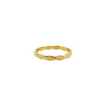 Load image into Gallery viewer, Scalloped Wave Stacker Ring | 18k Gold | Size 6, 7, 8
