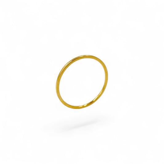 1mm Plain Ring | 18k Gold Fill | Size 3-8