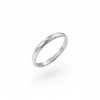 3mm Plain Rounded Ring Band | 925 Sterling Silver | Size 4-12