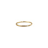 Single Stud Rounded Band Ring | 18K Gold | Size 4-10