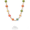 Rainbow Flower Necklace | 18k Gold