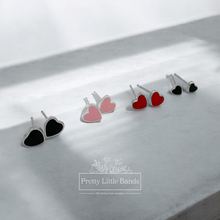 Load image into Gallery viewer, Red Heart Stud Earrings | 925 Sterling Silver
