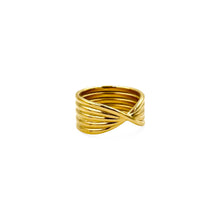 Load image into Gallery viewer, Stacked Bow Ring | 18k Gold | Size 6, 7, 8
