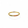 Rainbow Studded Ring, 1mm | 18k Gold Fill | Size 5-9
