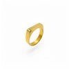Rectangular Signet Ring | 18k Gold | Size 5-10