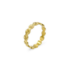 Load image into Gallery viewer, Flower Coin Ring | 18k Gold | Size 6, 7, 8
