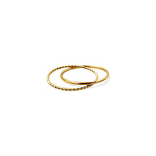 Load image into Gallery viewer, Dainty Duo Ring | 18k Gold | Size 6-9
