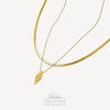 Diamond-Shaped Pendant Necklace | 18K Gold Filled