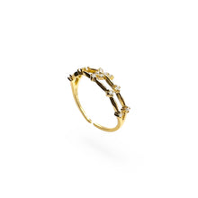 Load image into Gallery viewer, Butterfly Garden Ring Band | 14K Gold | Adjustable
