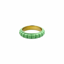 Load image into Gallery viewer, Colourful Brick Stacker Ring | 18k Gold Filled
