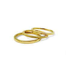 Load image into Gallery viewer, Triple Band Set | 18k gold | Size 6, 7, 8
