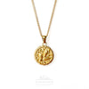 Blowing Petals Pendant & Chain | 18k Gold