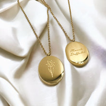 Load image into Gallery viewer, Birth Flower Necklace (Reversible) | 18k Gold Filled
