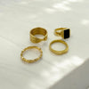 Scalloped Wave Stacker Ring | 18k Gold | Size 6, 7, 8