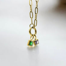 Load image into Gallery viewer, Paperclip Charm Keeper Necklace | 18k Gold Filled
