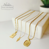 Diamond-Shaped Pendant Necklace | 18K Gold Filled