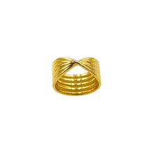 Load image into Gallery viewer, Stacked Bow Ring | 18k Gold | Size 6, 7, 8
