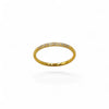 10 Stone Half Eternity Ring Band, 1mm | 18k Gold Fill | Size 5-9