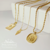 Diamond-Shaped Pendant Necklace | 18K Gold Filled