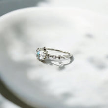 Load image into Gallery viewer, Moonstone Crystal Ball Ring | 925 Sterling Silver | Size 6-10
