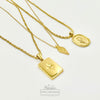 Diamond-Shaped Pendant Necklace | 18K Gold Filled