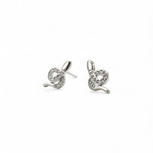 Load image into Gallery viewer, Tiny Snake Stud Earrings | 925 Sterling Silver
