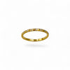 7 Stone Half-Eternity Ring Band, 1.5mm | 18k Gold Fill | Size 5-9