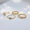Crystal Crown Ring | 18k Gold | Size 5-9