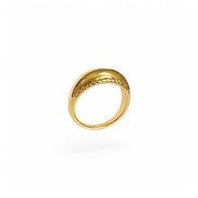 Load image into Gallery viewer, Smooth Braided Dome Ring Band | 18k Gold | Size 6, 7, 8
