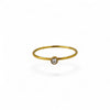 Dainty Solitaire Ring | 18k Gold Fill | Size 5-7