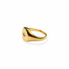 Crystal Star Signet Ring | 18k Gold | Size 6, 7, 8