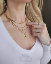 Load image into Gallery viewer, Emerald Sun Talisman Necklace | 18k Gold Filled
