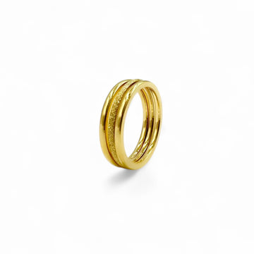 Triple Band Set | 18k gold | Size 6, 7, 8