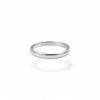 3mm Plain Rounded Ring Band | 925 Sterling Silver | Size 4-12
