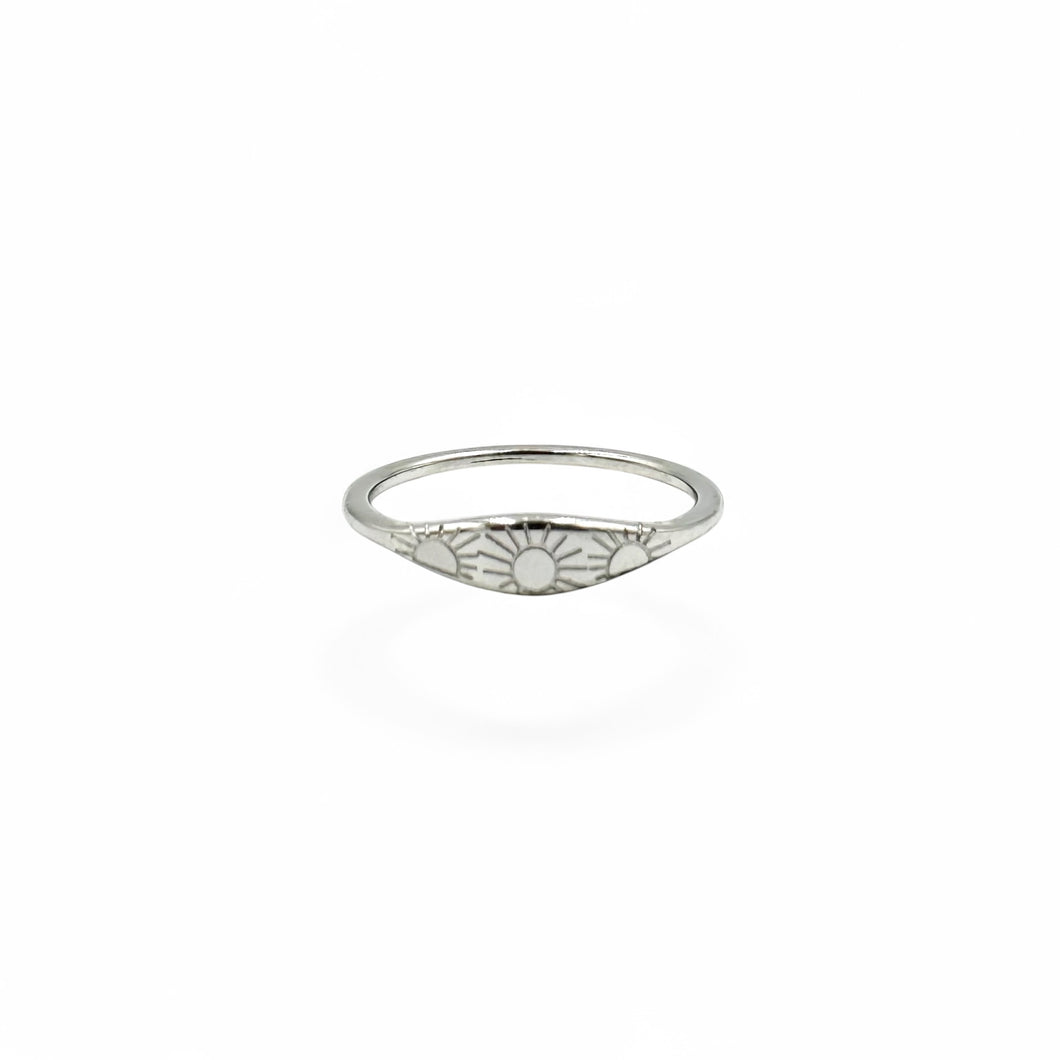 Little Sunny Signet Ring | Stainless Steel | Size 5-10