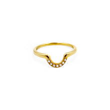 Load image into Gallery viewer, Half Moon Nesting Ring | 18k Gold | Size 6, 7, 8
