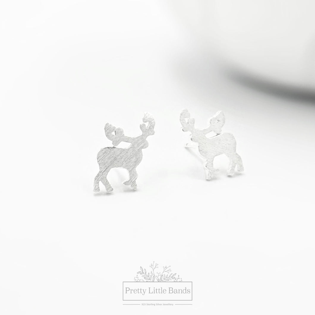 Reindeer Stud Earrings | 925 Sterling Silver
