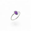 Oval Amethyst Ring | 925 Silver | Size 5-10