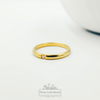 Solitaire Stacker Band | 18k Gold | Size 6 & 8 ONLY