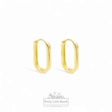 Link Hoop Earrings | Available in Silver & 18k Gold