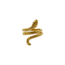 Load image into Gallery viewer, Large Snake Ring | 18k Gold Fill | Size 6-9
