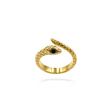 Load image into Gallery viewer, Simple Snake Ring | 18k Gold Fill | One Size/Adjustable
